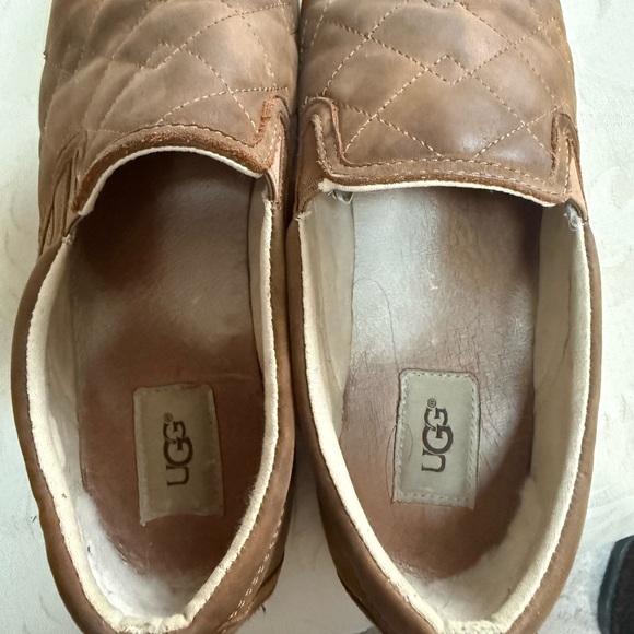UGG Men’s Quilted Leather Slip On Sneakers Brown Casual Comfort Shoes Size 11 main image 7